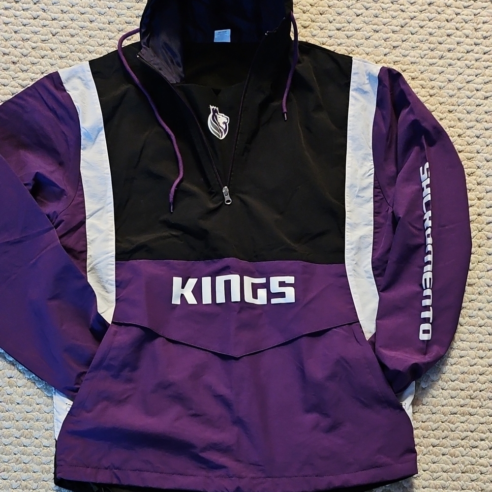 Sacramento Kings Purple and Black Windbreaker
